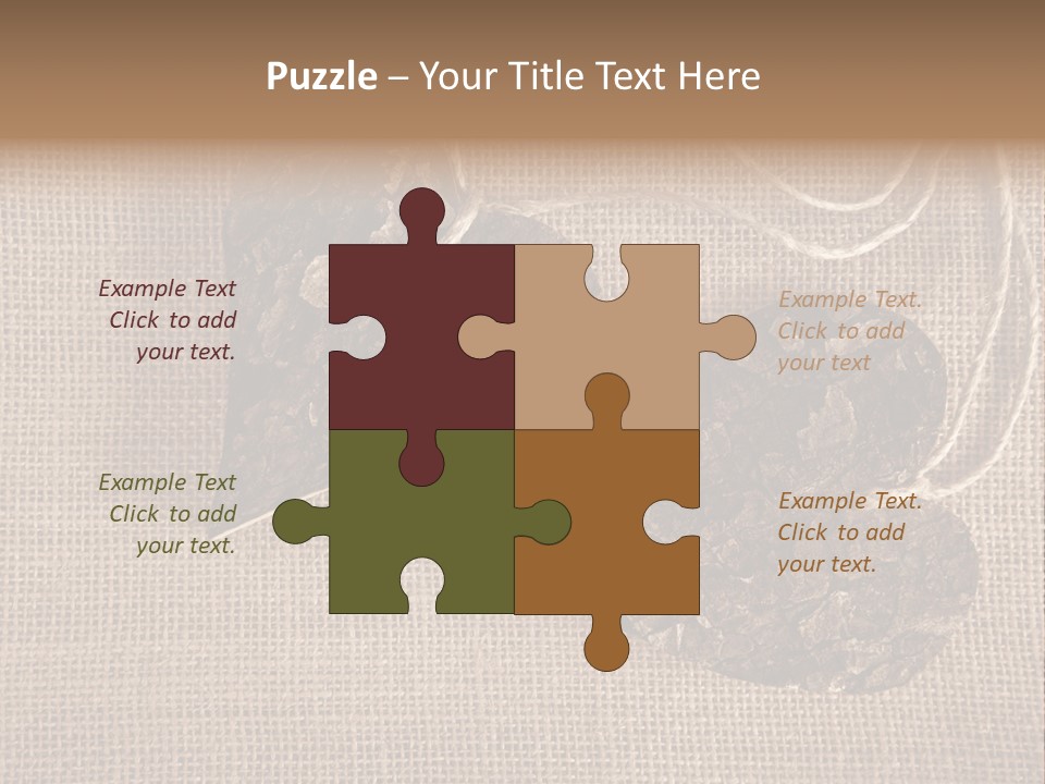 Wooden Hearts PowerPoint Template