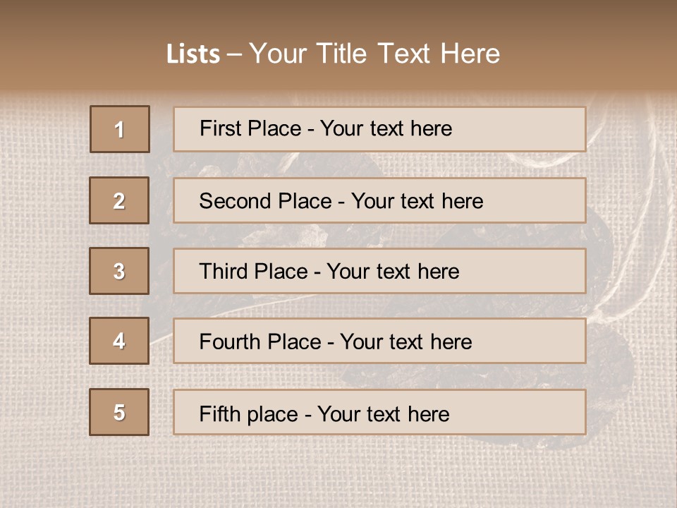Wooden Hearts PowerPoint Template