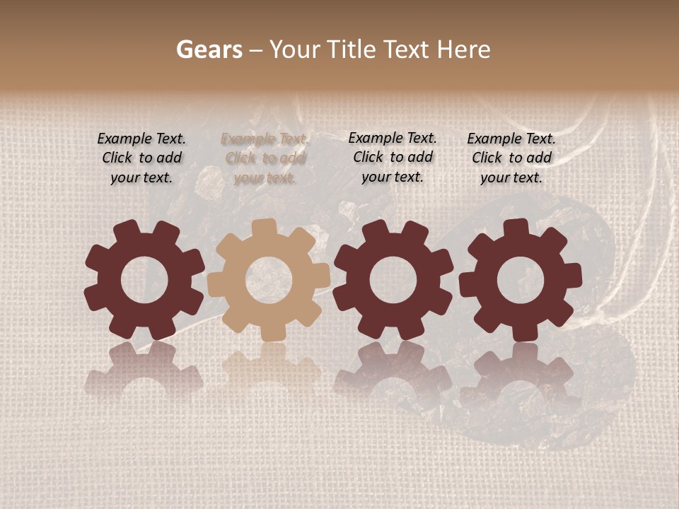 Wooden Hearts PowerPoint Template