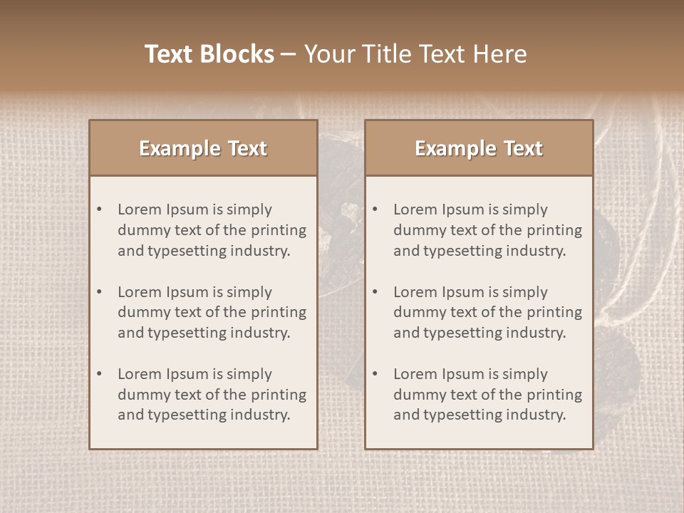 Wooden Hearts PowerPoint Template