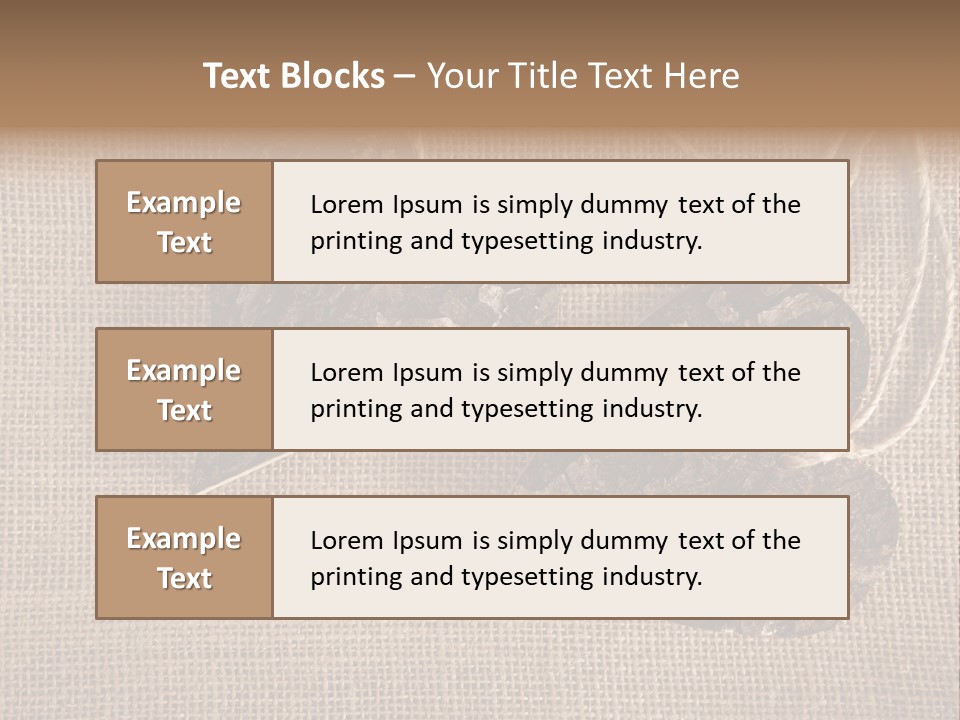 Wooden Hearts PowerPoint Template