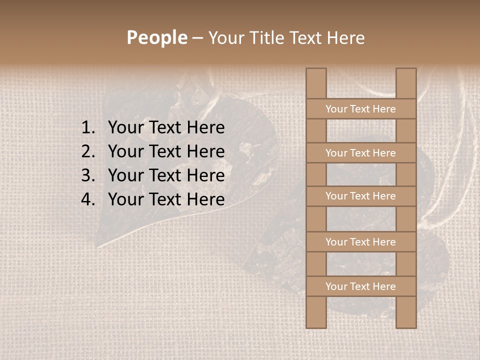 Wooden Hearts PowerPoint Template