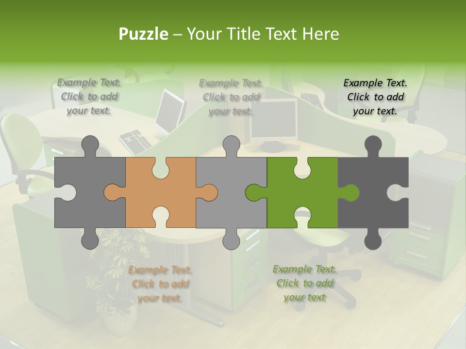 Beautiful Office Interior PowerPoint Template