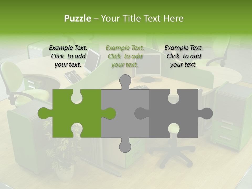 Beautiful Office Interior PowerPoint Template