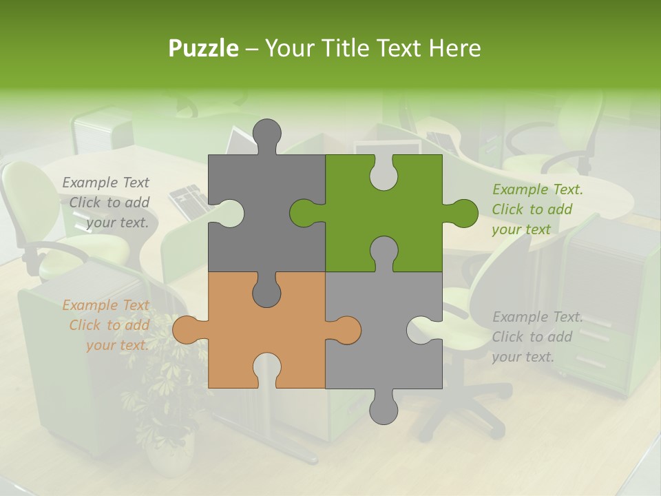 Beautiful Office Interior PowerPoint Template