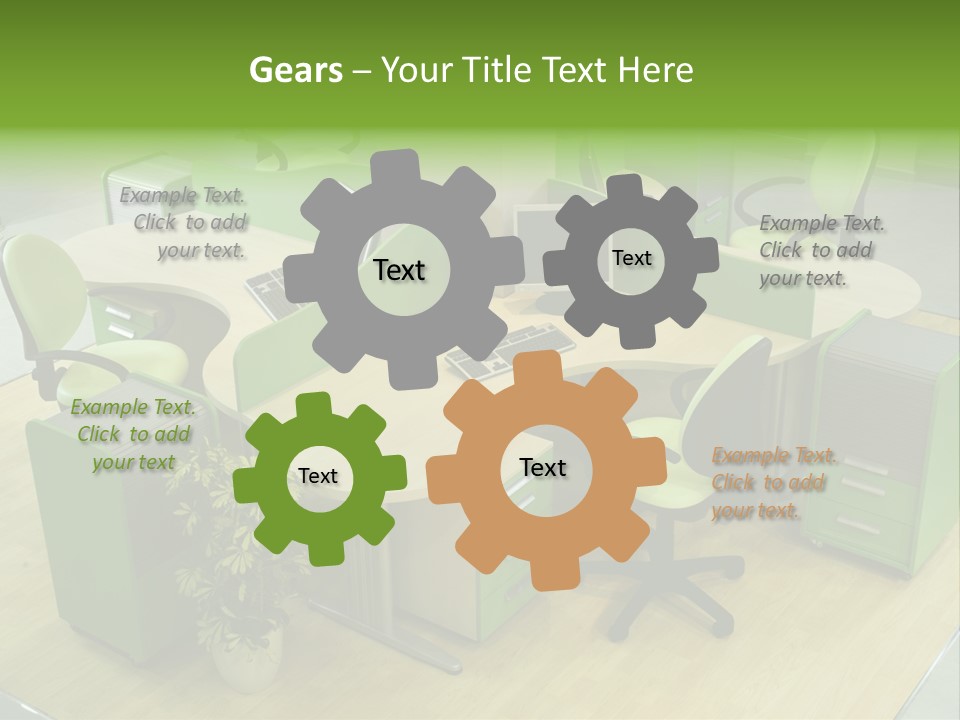 Beautiful Office Interior PowerPoint Template