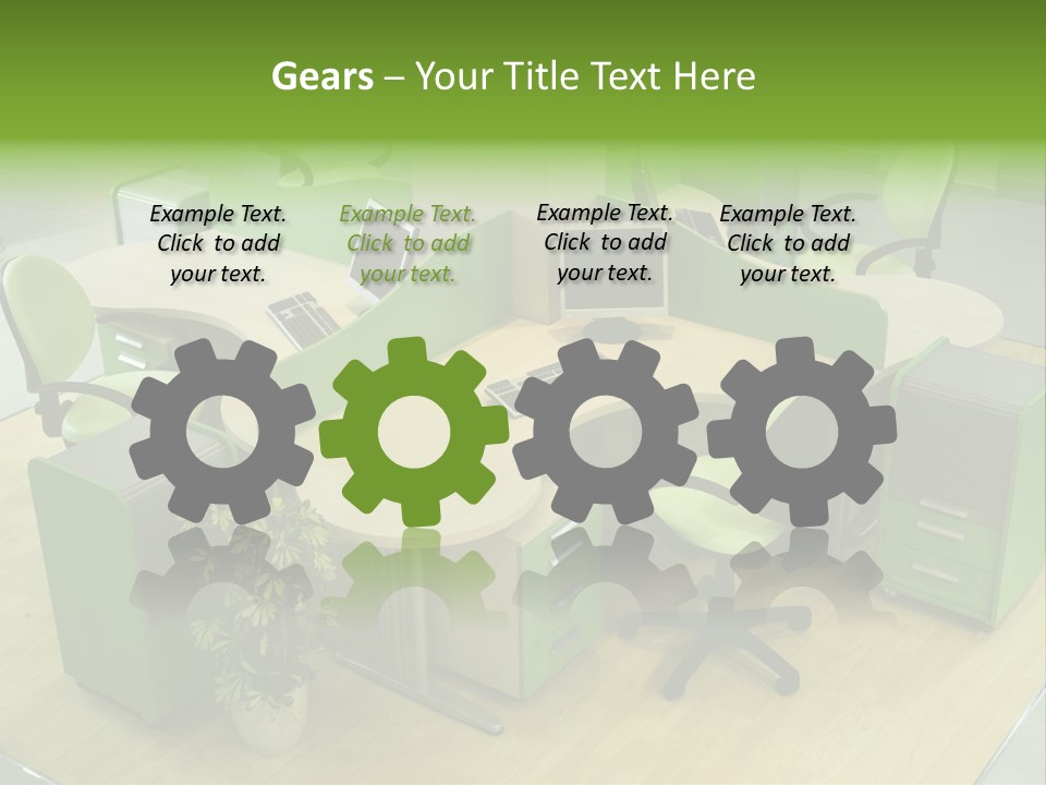 Beautiful Office Interior PowerPoint Template