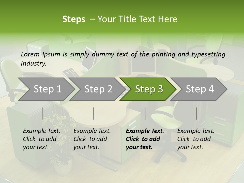 Beautiful Office Interior PowerPoint Template