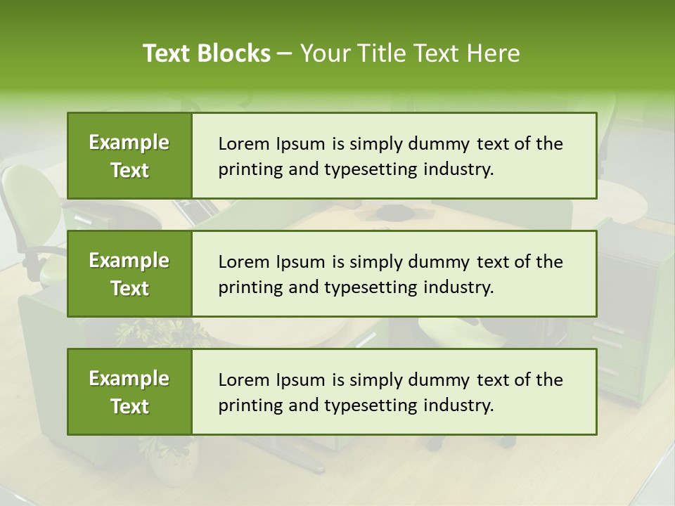 Beautiful Office Interior PowerPoint Template