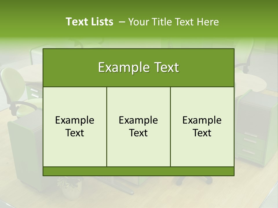 Beautiful Office Interior PowerPoint Template