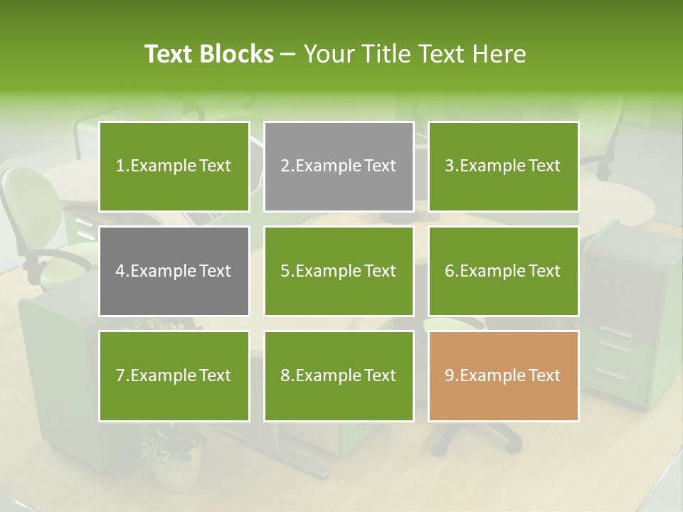 Beautiful Office Interior PowerPoint Template