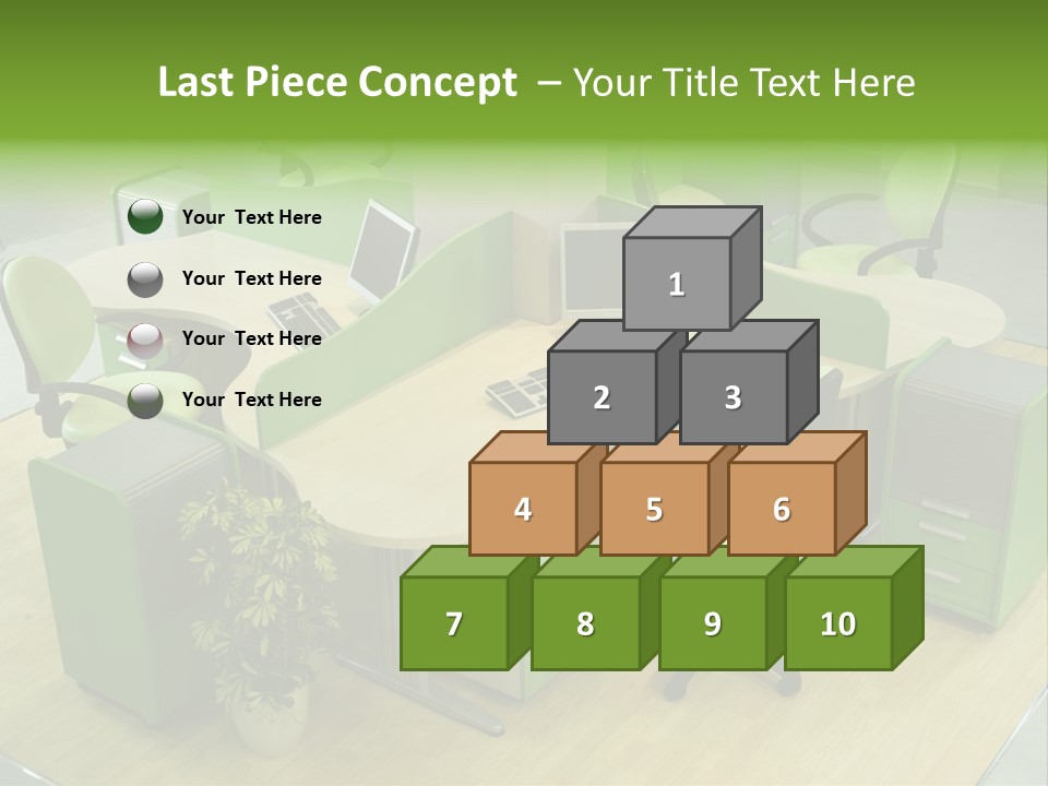 Beautiful Office Interior PowerPoint Template