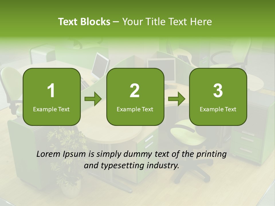 Beautiful Office Interior PowerPoint Template