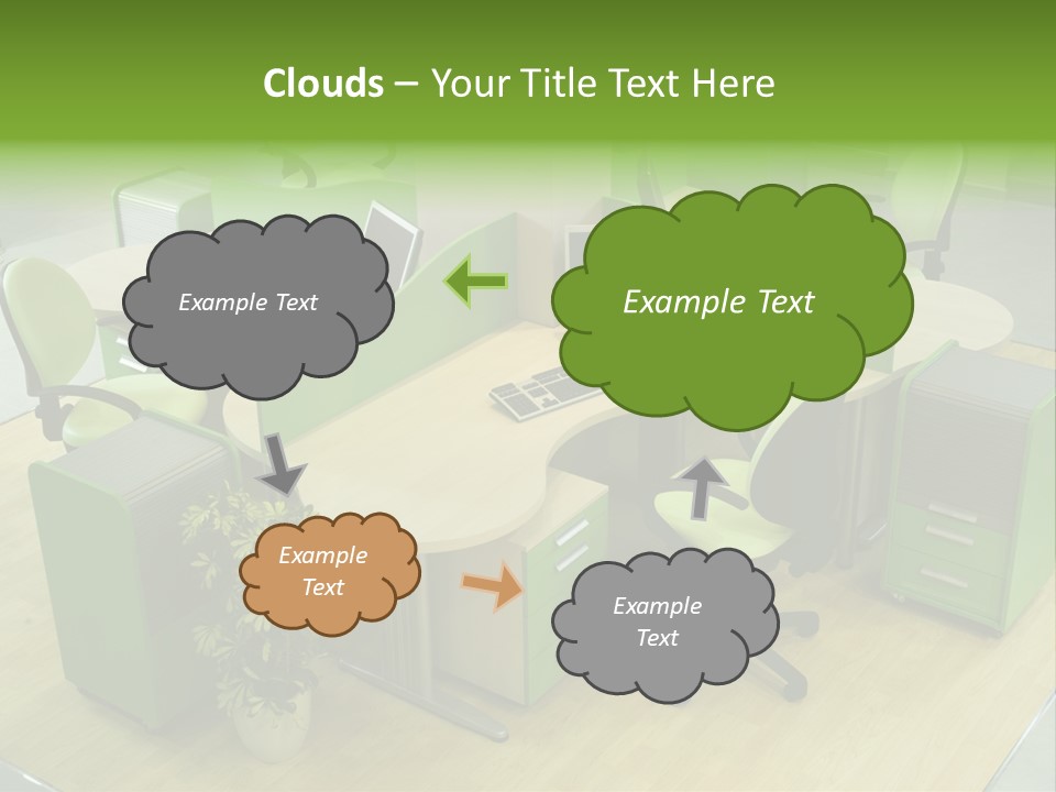 Beautiful Office Interior PowerPoint Template
