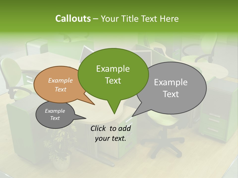 Beautiful Office Interior PowerPoint Template