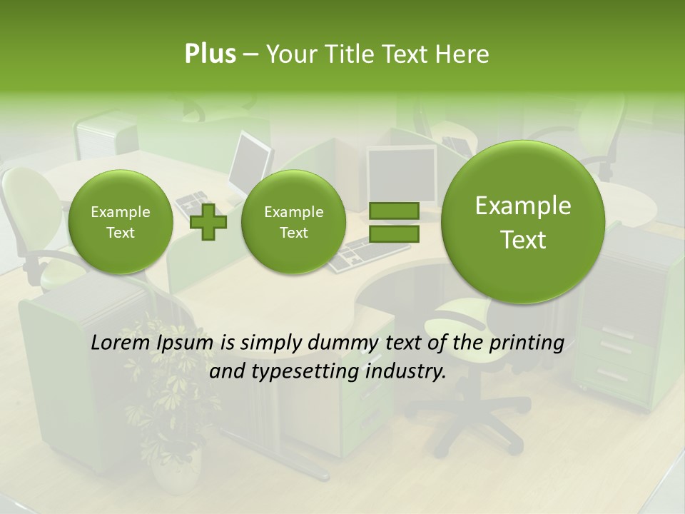 Beautiful Office Interior PowerPoint Template