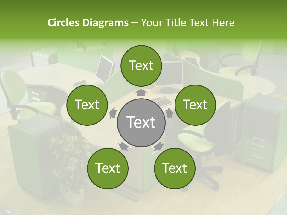 Beautiful Office Interior PowerPoint Template