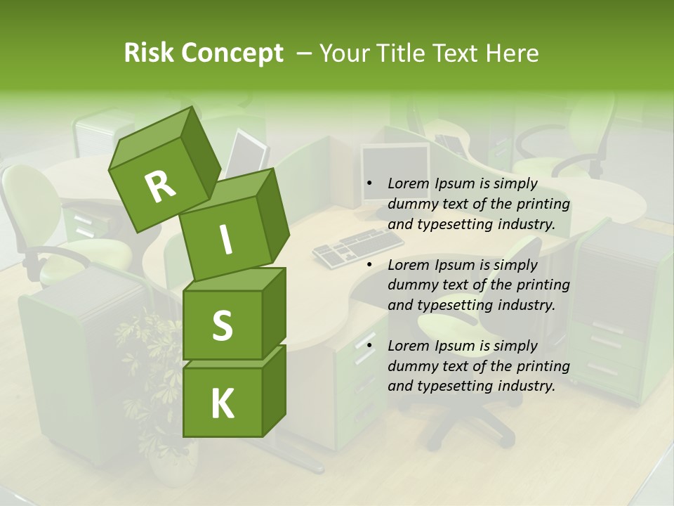 Beautiful Office Interior PowerPoint Template