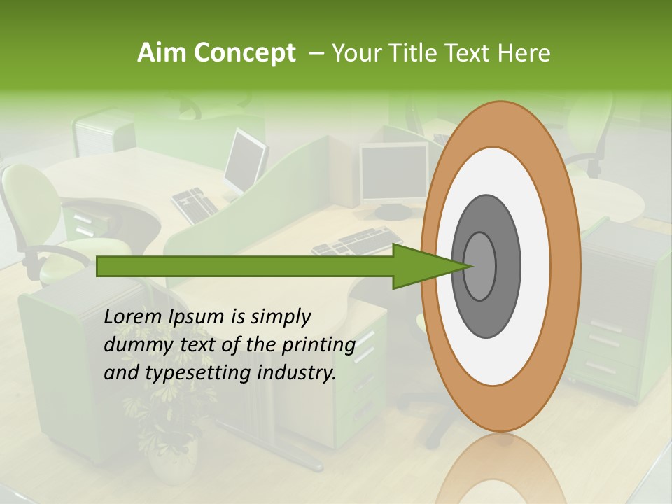 Beautiful Office Interior PowerPoint Template