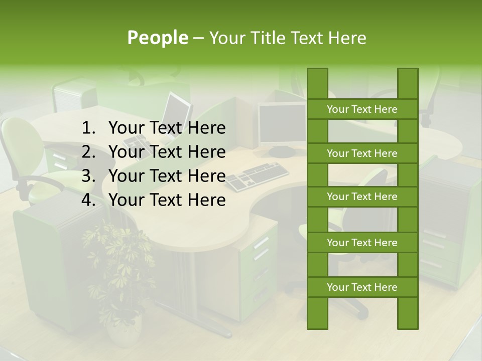 Beautiful Office Interior PowerPoint Template