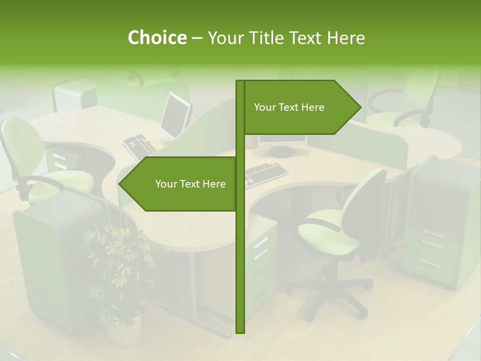 Beautiful Office Interior PowerPoint Template