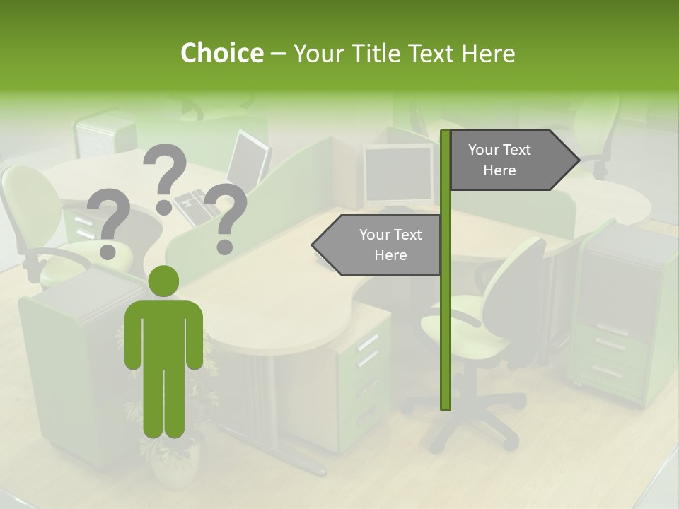 Beautiful Office Interior PowerPoint Template