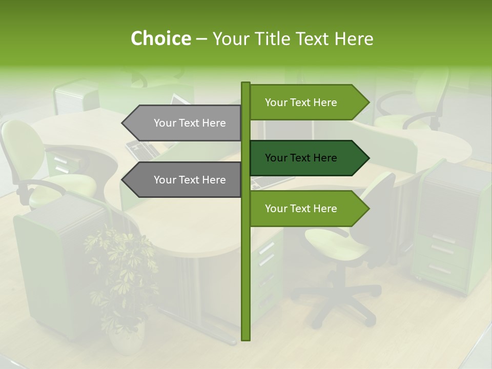 Beautiful Office Interior PowerPoint Template