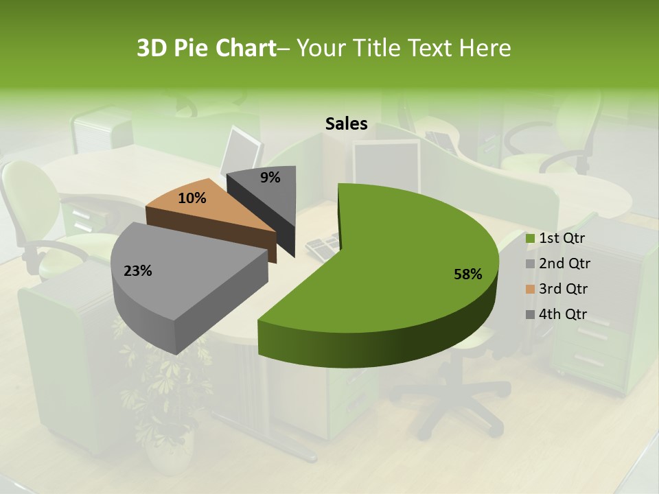 Beautiful Office Interior PowerPoint Template