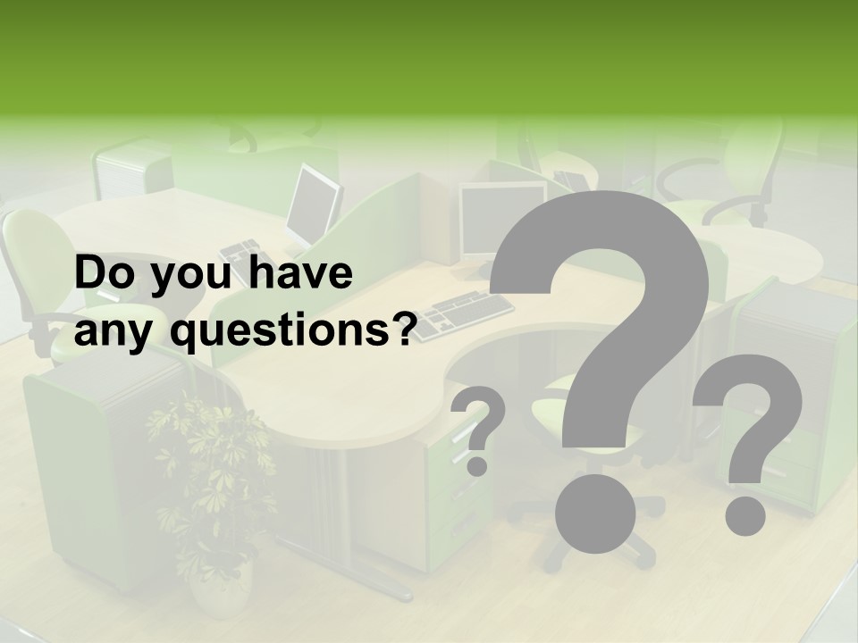 Beautiful Office Interior PowerPoint Template