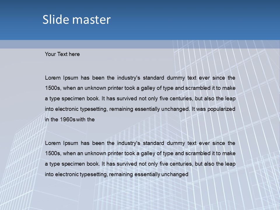 Design Exterior Urban PowerPoint Template
