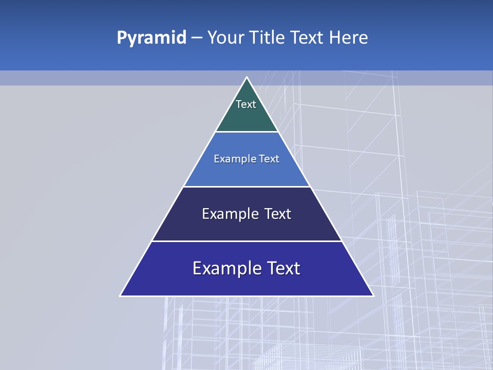 Urban Blueprint House PowerPoint Template