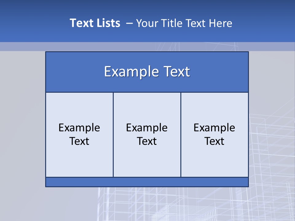 Urban Blueprint House PowerPoint Template