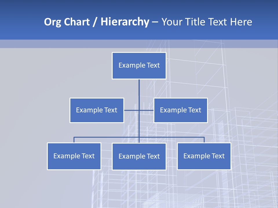 Urban Blueprint House PowerPoint Template