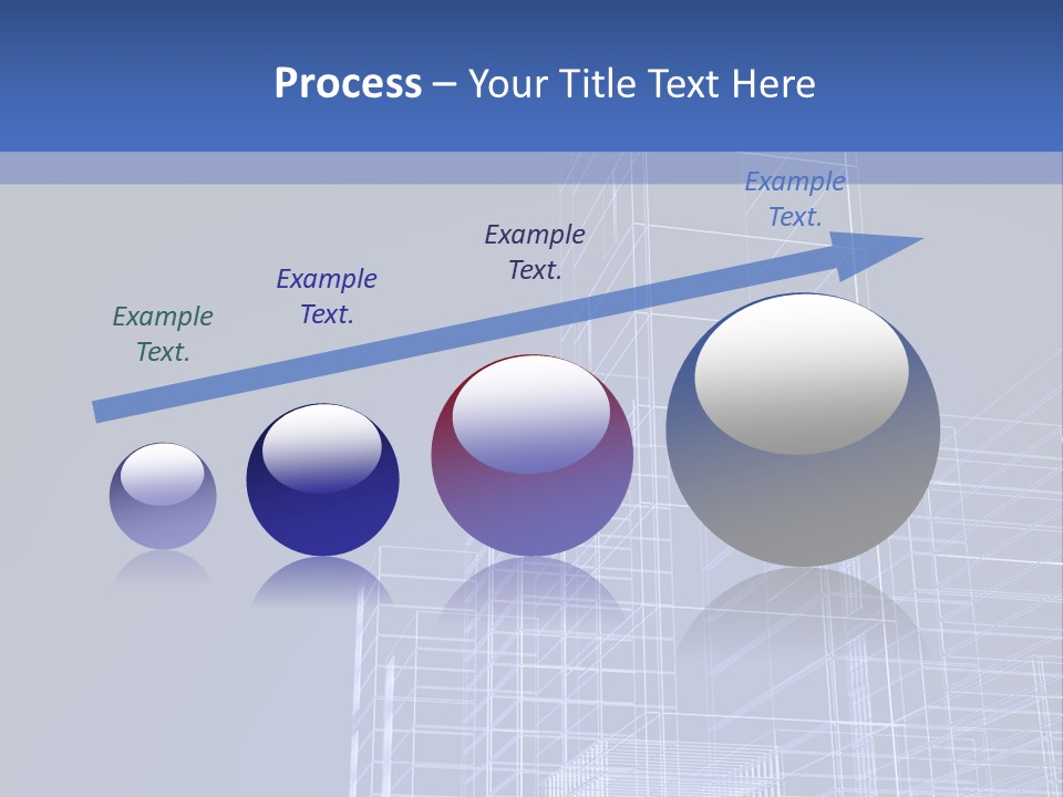 Urban Blueprint House PowerPoint Template