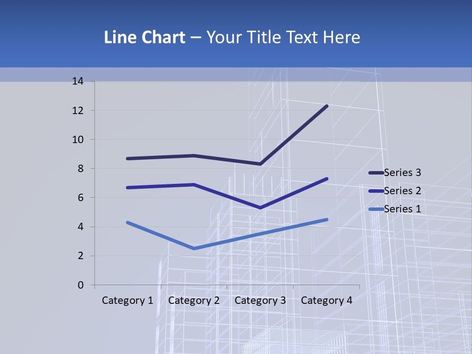Urban Blueprint House PowerPoint Template