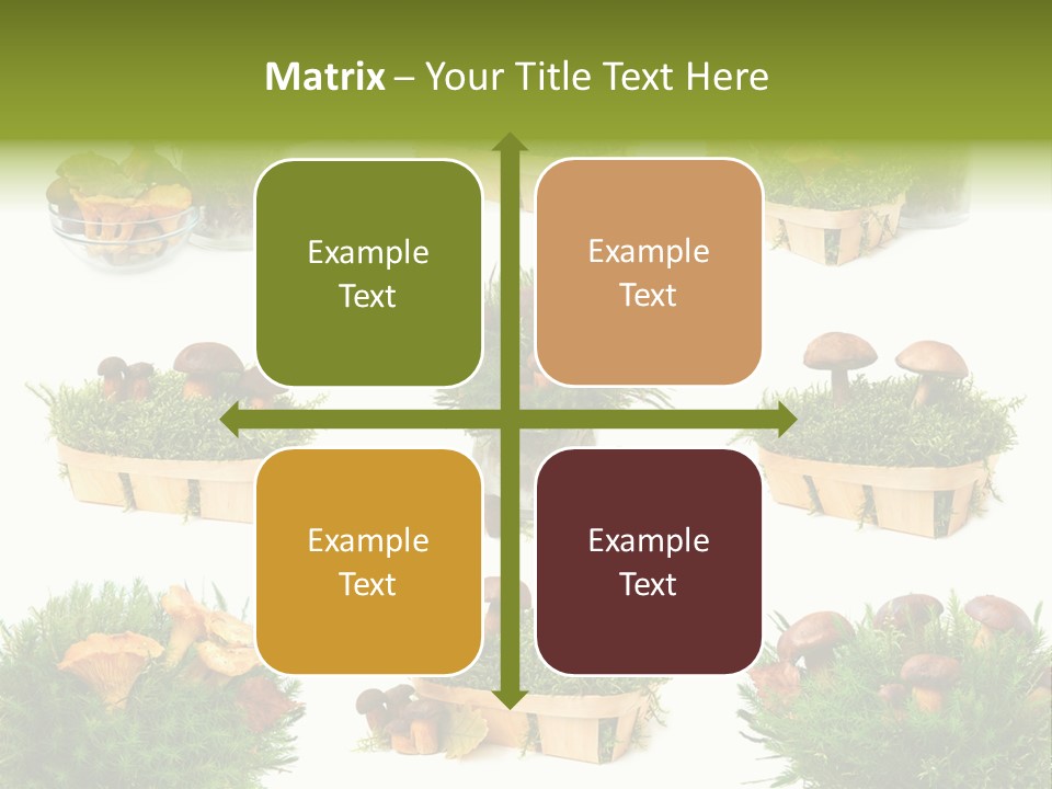 Yellow Grass Bouquet PowerPoint Template