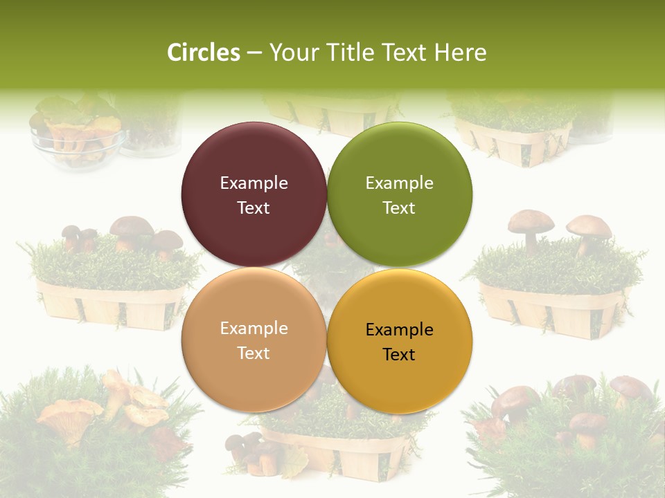 Yellow Grass Bouquet PowerPoint Template