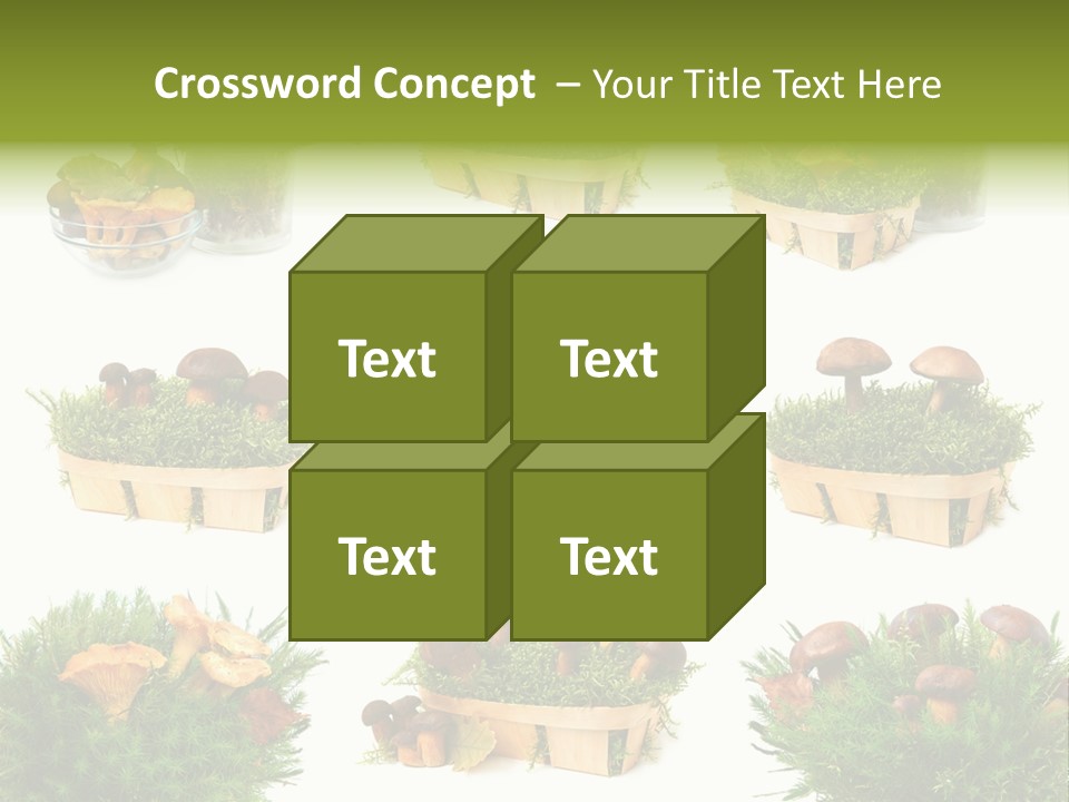 Yellow Grass Bouquet PowerPoint Template