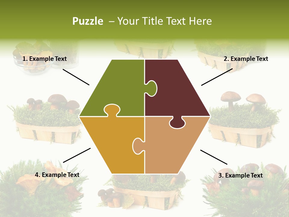 Yellow Grass Bouquet PowerPoint Template