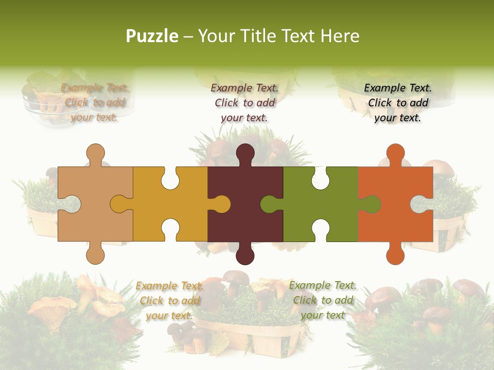 Yellow Grass Bouquet PowerPoint Template