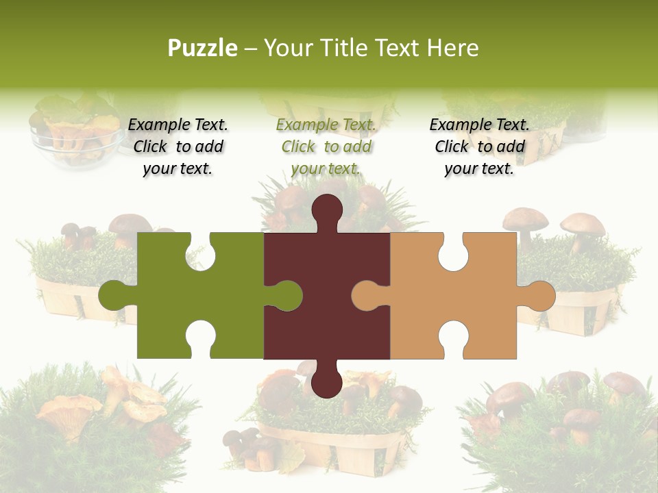 Yellow Grass Bouquet PowerPoint Template