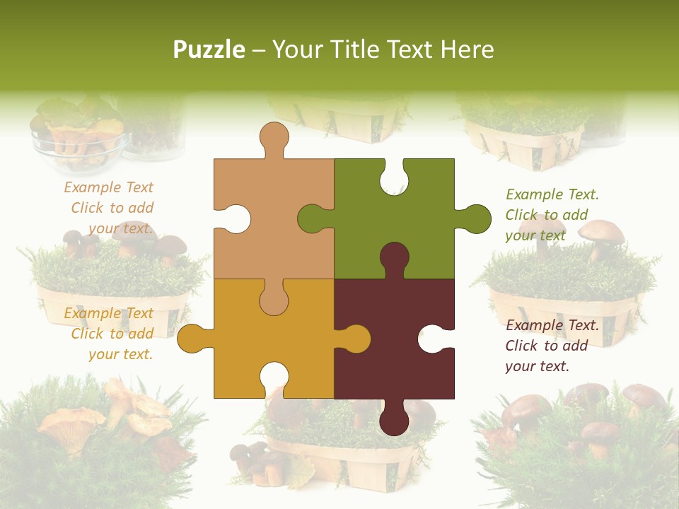 Yellow Grass Bouquet PowerPoint Template