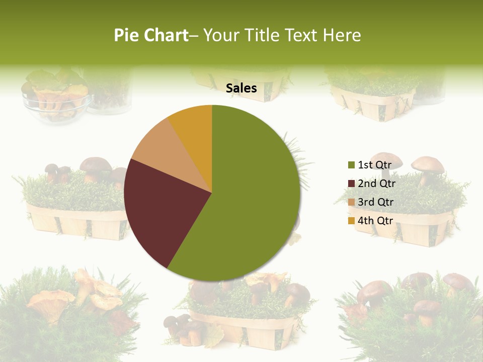 Yellow Grass Bouquet PowerPoint Template