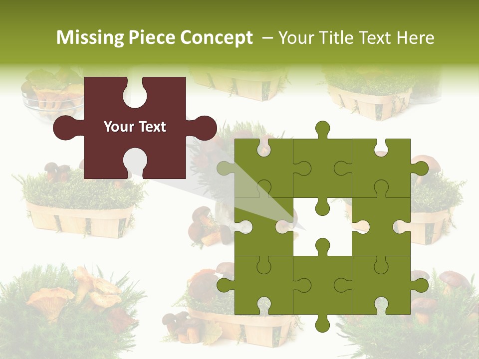 Yellow Grass Bouquet PowerPoint Template