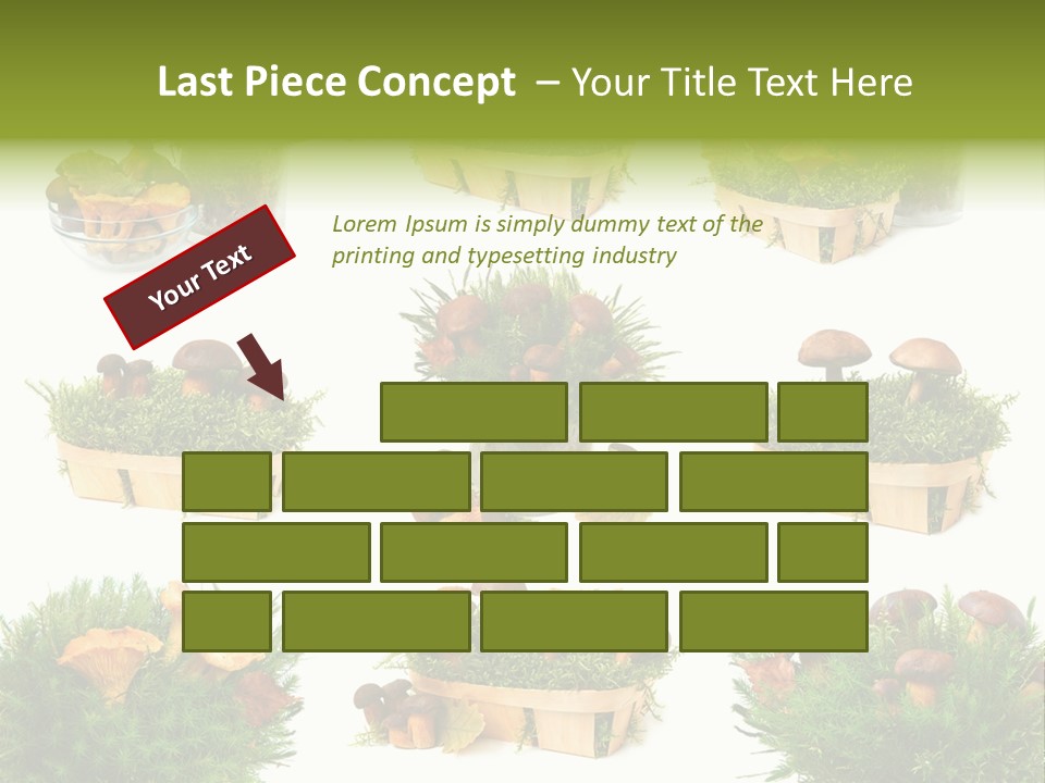 Yellow Grass Bouquet PowerPoint Template