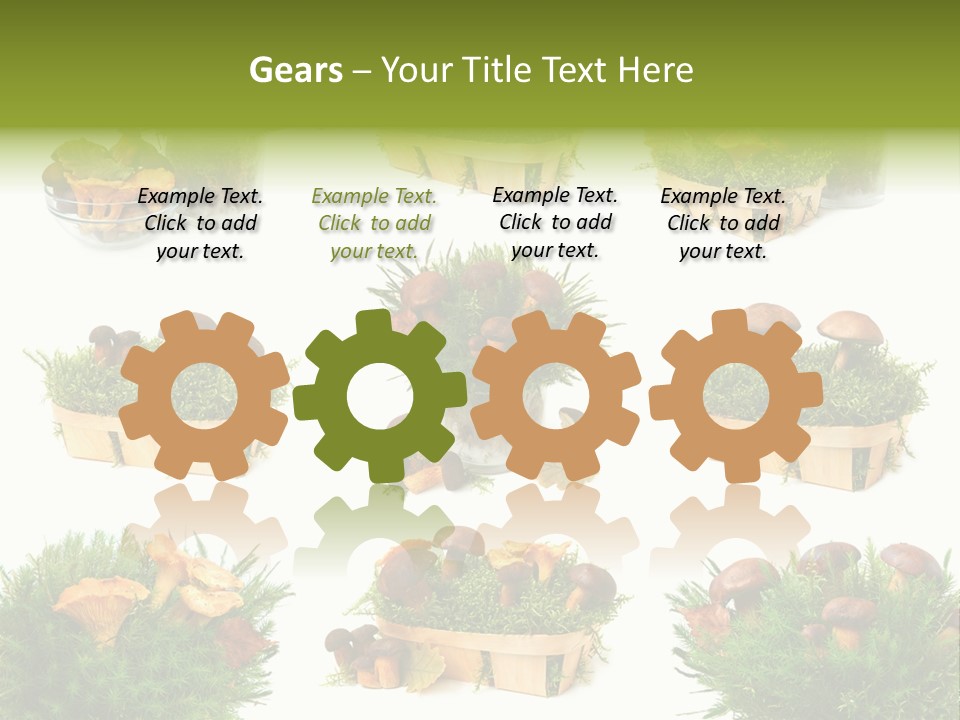 Yellow Grass Bouquet PowerPoint Template