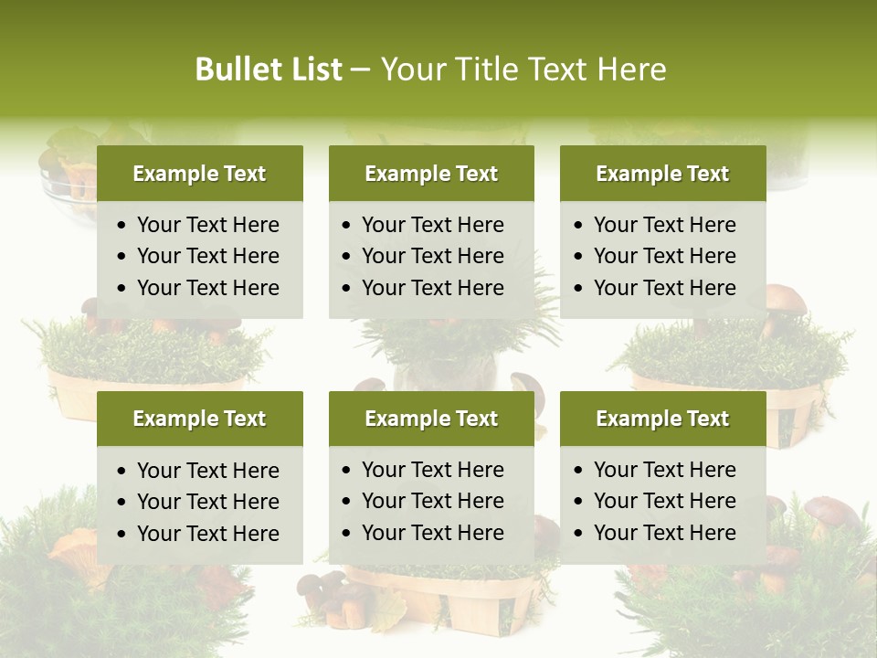 Yellow Grass Bouquet PowerPoint Template