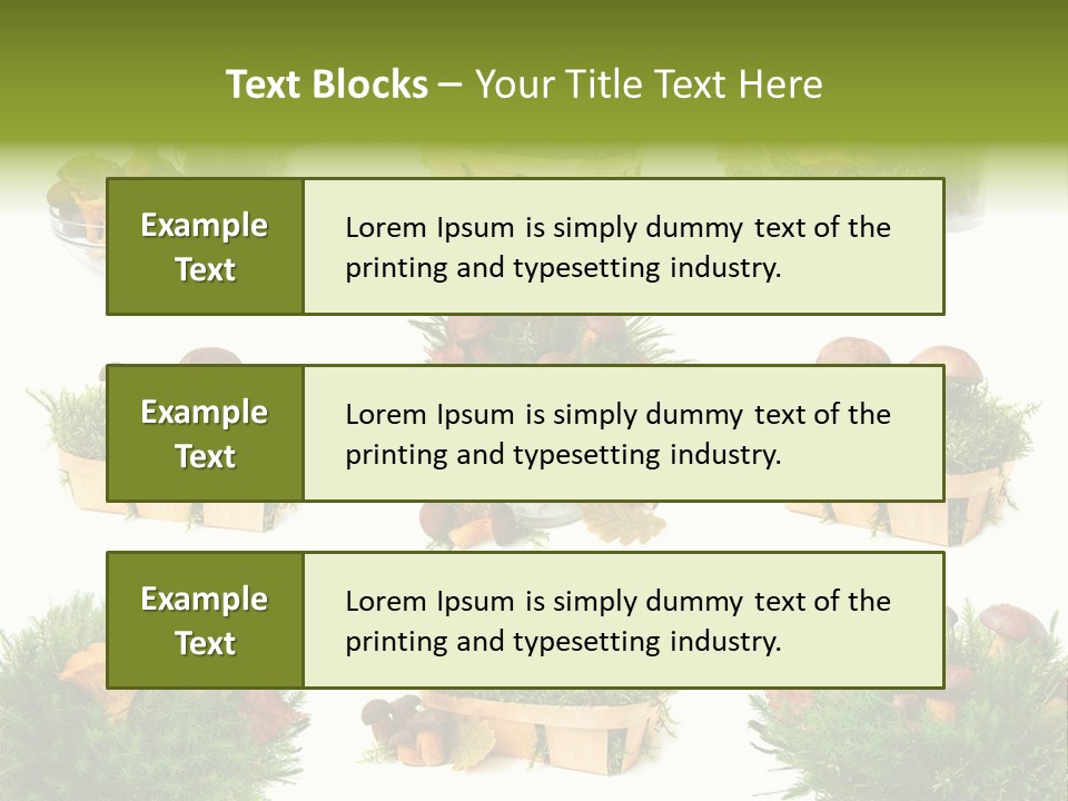 Yellow Grass Bouquet PowerPoint Template