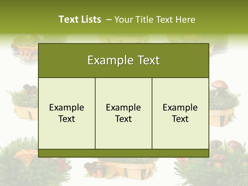 Yellow Grass Bouquet PowerPoint Template