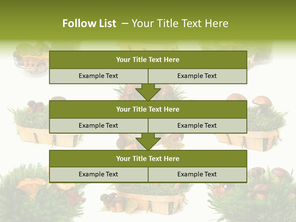 Yellow Grass Bouquet PowerPoint Template
